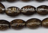 CBZ410 15.5 inches 15*20mm rice bronzite gemstone beads