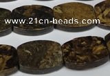 CBZ429 15.5 inches 15*20mm flat drum bronzite gemstone beads
