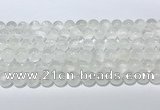 CCA511 15.5 inches 8mm round white calcite gemstone beads