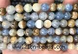 CCA562 15 inches 8mm round blue calcite beads wholesale