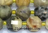 CCB1288 15 inches 9mm - 10mm faceted crazy lace agate beads