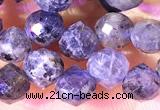 CCB1650 15 inches 6mm faceted teardrop iolite beads