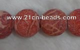 CCB72 16 inches 19mm round sponge coral beads Wholesale