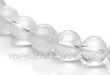 CCC07 15.5 inches 10mm round white crystal beads Wholesale