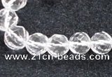 CCC618 15.5 inches 6mm - 12mm faceted round natural white crystal beads