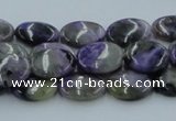 CCG04 15.5 inches 10*14mm oval natural charoite gemstone beads
