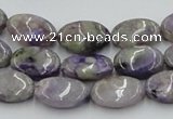 CCG05 15.5 inches 12*16mm oval natural charoite gemstone beads