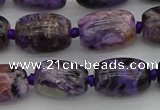 CCG112 15.5 inches 12*16mm drum charoite gemstone beads