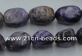 CCG15 15.5 inches 12*15mm nugget natural charoite gemstone beads