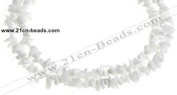CCH32 35 inches white stone chips gemstone beads wholesale
