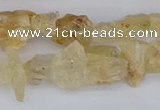 CCH708 15.5 inches 6*8mm - 10*14mm yellow topaz chips beads