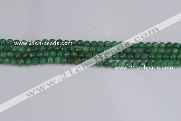 CCJ410 15.5 inches 4mm faceted round west African jade beads