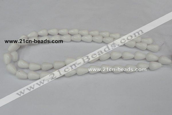 CCN140 15.5 inches 10*14mm teardrop candy jade beads wholesale