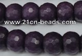 CCN169 15.5 inches 12*16mm faceted rondelle candy jade beads