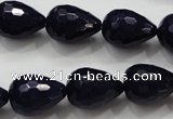 CCN1690 15.5 inches 13*18mm faceted teardrop candy jade beads wholesale
