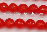 CCN1954 15 inches 12mm faceted round candy jade beads wholesale