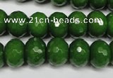 CCN2110 15.5 inches 10*14mm faceted rondelle candy jade beads