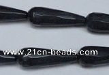 CCN2162 15.5 inches 10*30mm faceted teardrop candy jade beads