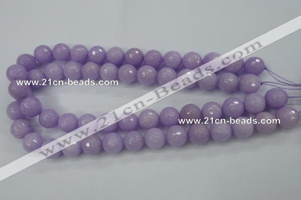 CCN2290 15.5 inches 12mm faceted round candy jade beads wholesale