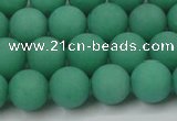 CCN2510 15.5 inches 14mm round matte candy jade beads wholesale