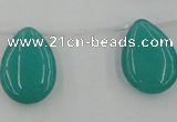 CCN2703 Top-drilled 18*25mm flat teardrop candy jade beads