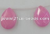 CCN2715 Top-drilled 18*25mm briolette candy jade beads wholesale