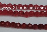 CCN2812 15.5 inches 3mm tiny faceted round candy jade beads