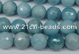 CCN2933 15.5 inches 10mm faceted round candy jade beads
