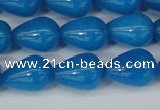 CCN3771 15.5 inches 10*14mm teardrop candy jade beads wholesale