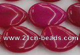 CCN3892 15.5 inches 18*25mm flat teardrop candy jade beads