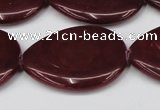 CCN3975 15.5 inches 30*40mm flat teardrop candy jade beads