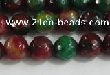 CCN4011 15 inches 8mm faceted round candy jade beads wholesale