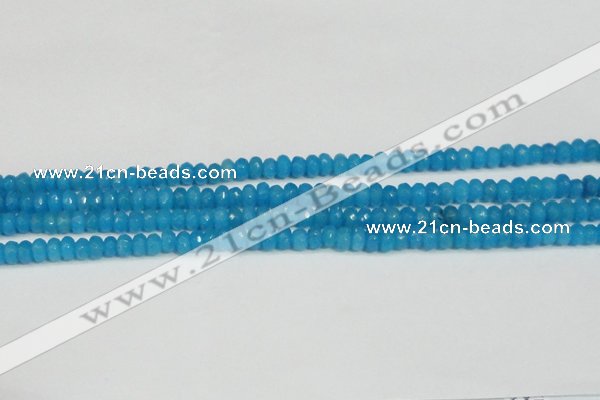 CCN4133 15.5 inches 4*6mm faceted rondelle candy jade beads