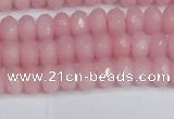 CCN4154 15.5 inches 5*8mm faceted rondelle candy jade beads