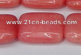 CCN4196 15.5 inches 18*25mm rectangle candy jade beads wholesale