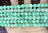 CCN5246 15 inches 8mm faceted nuggets candy jade beads