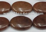 CCN550 15.5 inches 18*25mm oval candy jade beads wholesale