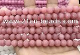 CCN5596 15 inches 8mm round matte candy jade beads Wholesale