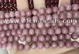 CCN5718 15 inches 8mm faceted round candy jade beads