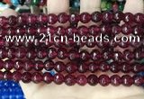CCN5733 15 inches 8mm faceted round candy jade beads