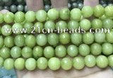 CCN5792 15 inches 10mm faceted round candy jade beads