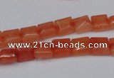 CCN585 15.5 inches 8*8mm square candy jade beads wholesale