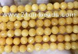 CCN6344 6mm, 8mm, 10mm, 12mm & 14mm faceted round candy jade beads
