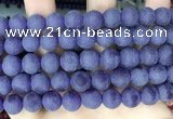 CCN6362 15.5 inches 6mm, 8mm, 10mm & 12mm round matte candy jade beads