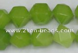 CCN666 15.5 inches 15*15mm faceted nuggets candy jade beads