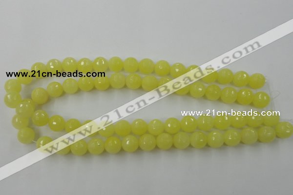 CCN759 15.5 inches 4mm faceted round candy jade beads wholesale