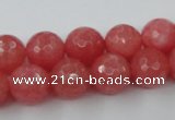 CCN804 15.5 inches 10mm faceted round candy jade beads wholesale