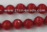 CCN824 15.5 inches 12mm faceted round candy jade beads wholesale