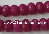 CCN921 15.5 inches 10*14mm faceted rondelle candy jade beads