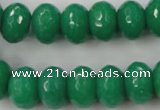 CCN924 15.5 inches 10*14mm faceted rondelle candy jade beads